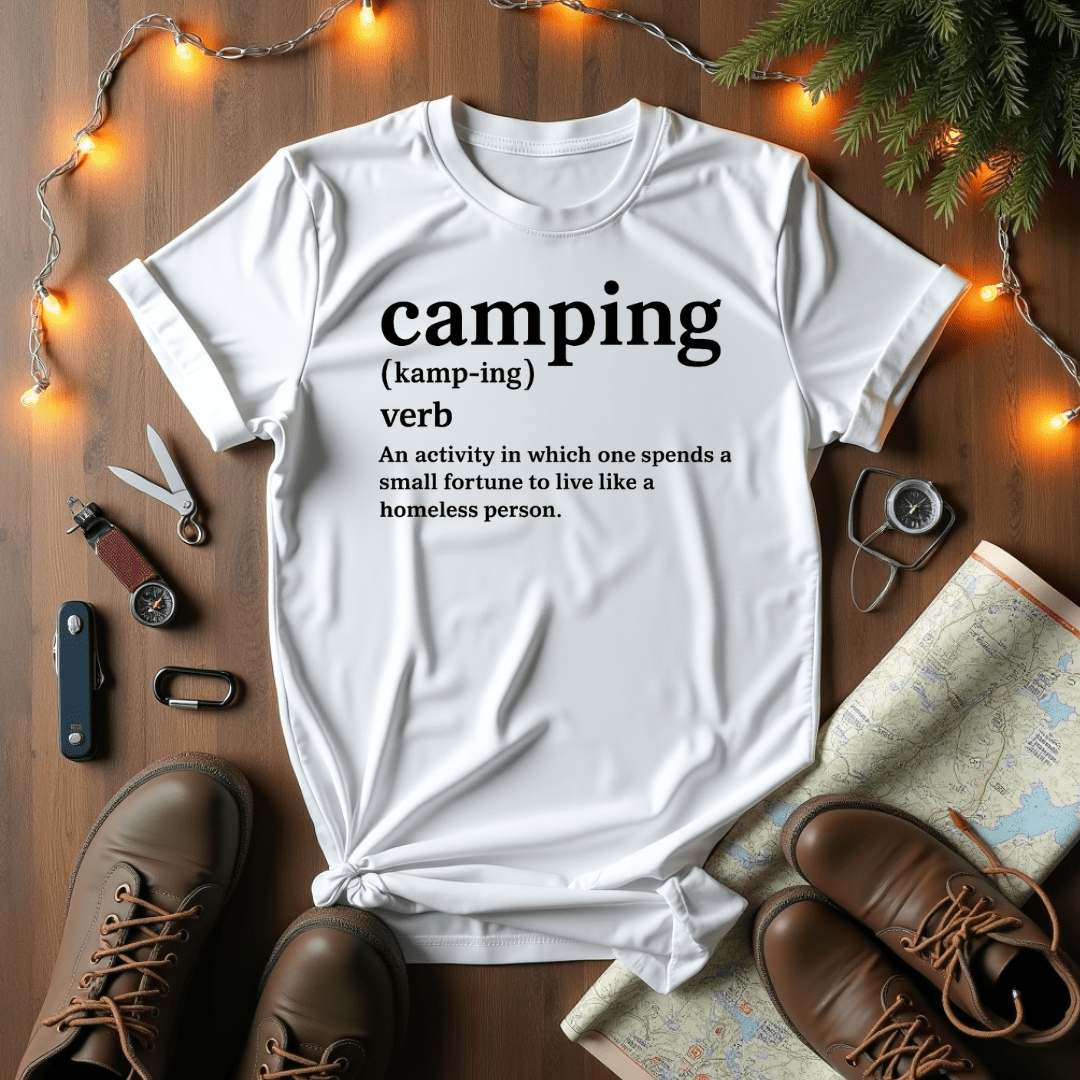 definition camping Camping Definition T-Shirt – Hikamping