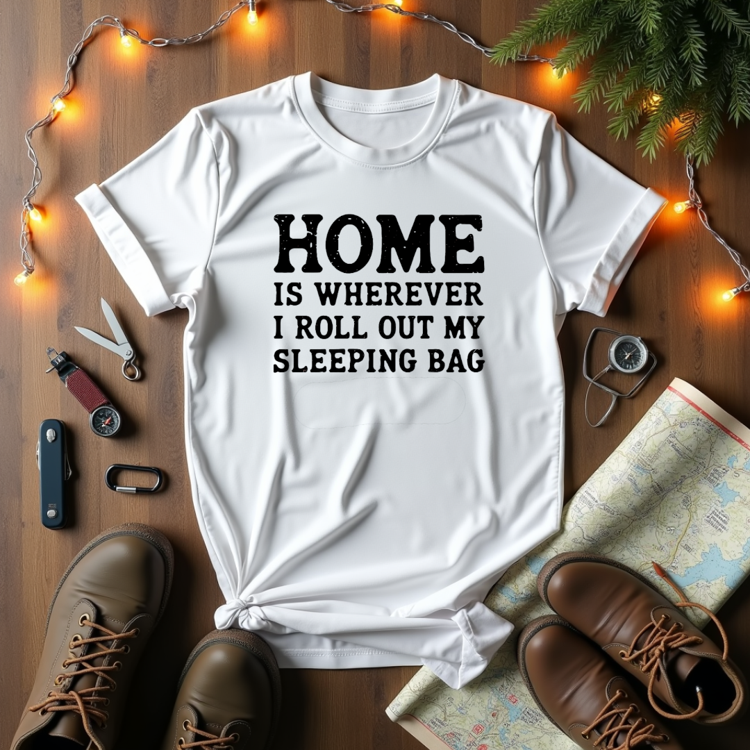 Sleeping Bag Is Home T-Shirt