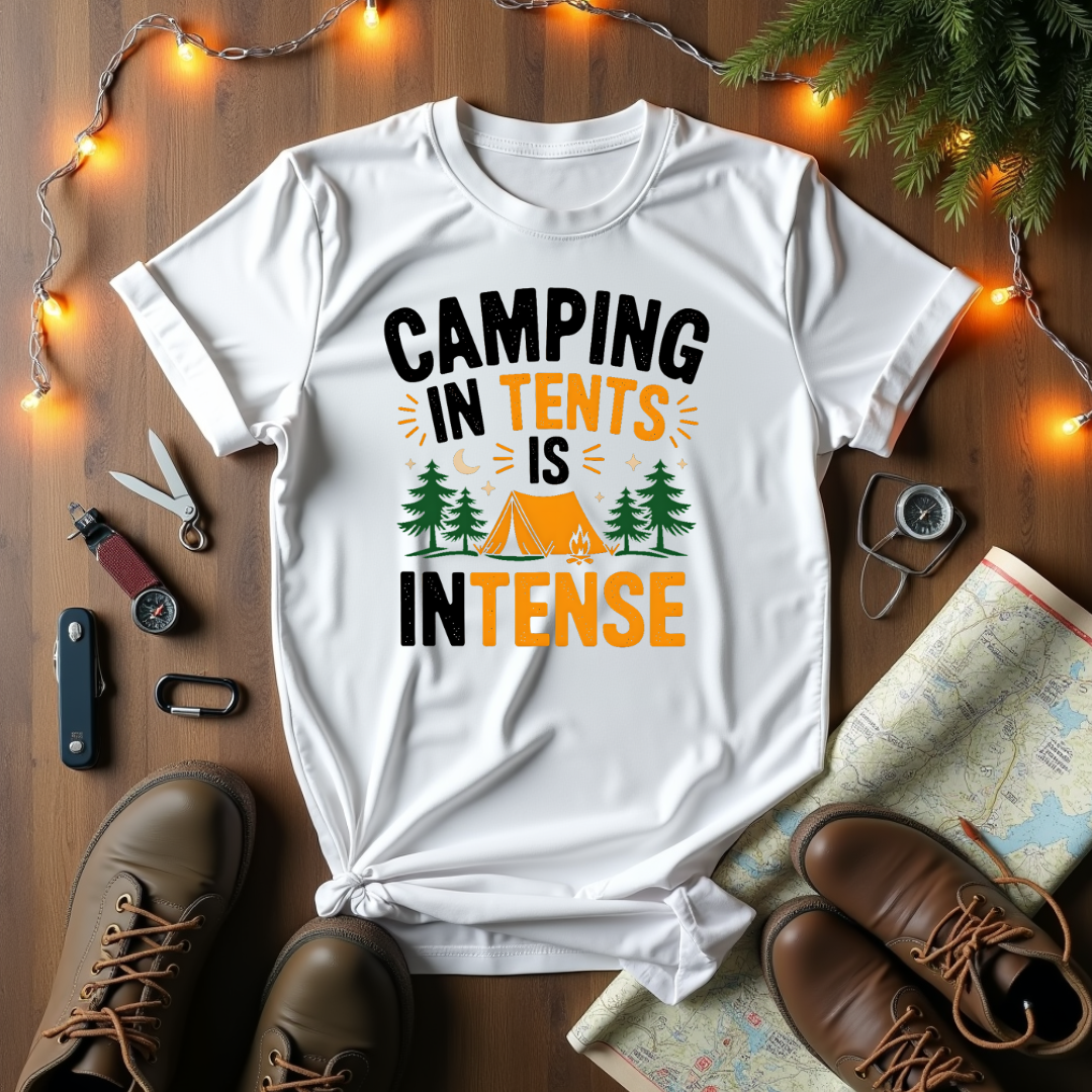 Camping In Tents Is Intense T-Shirt