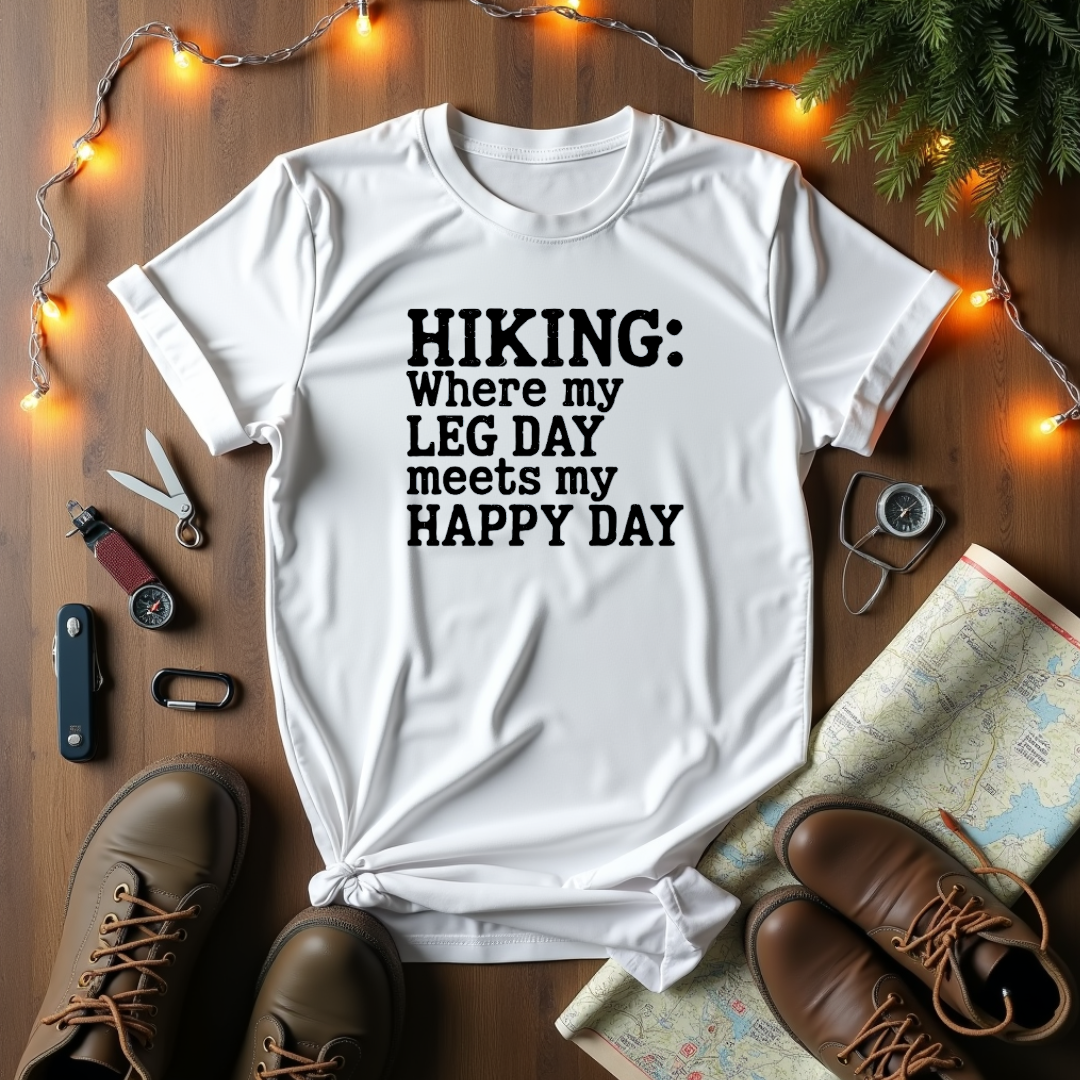 My Leg Day Meets My Happy Day T-Shirt