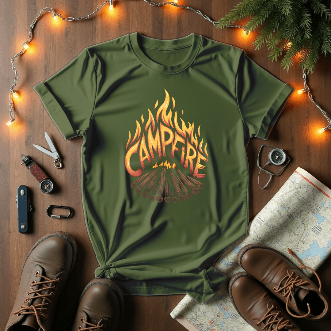 Burning Campfire T-Shirt
