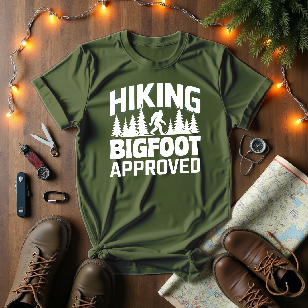 Hiking Bigfoot T-Shirt