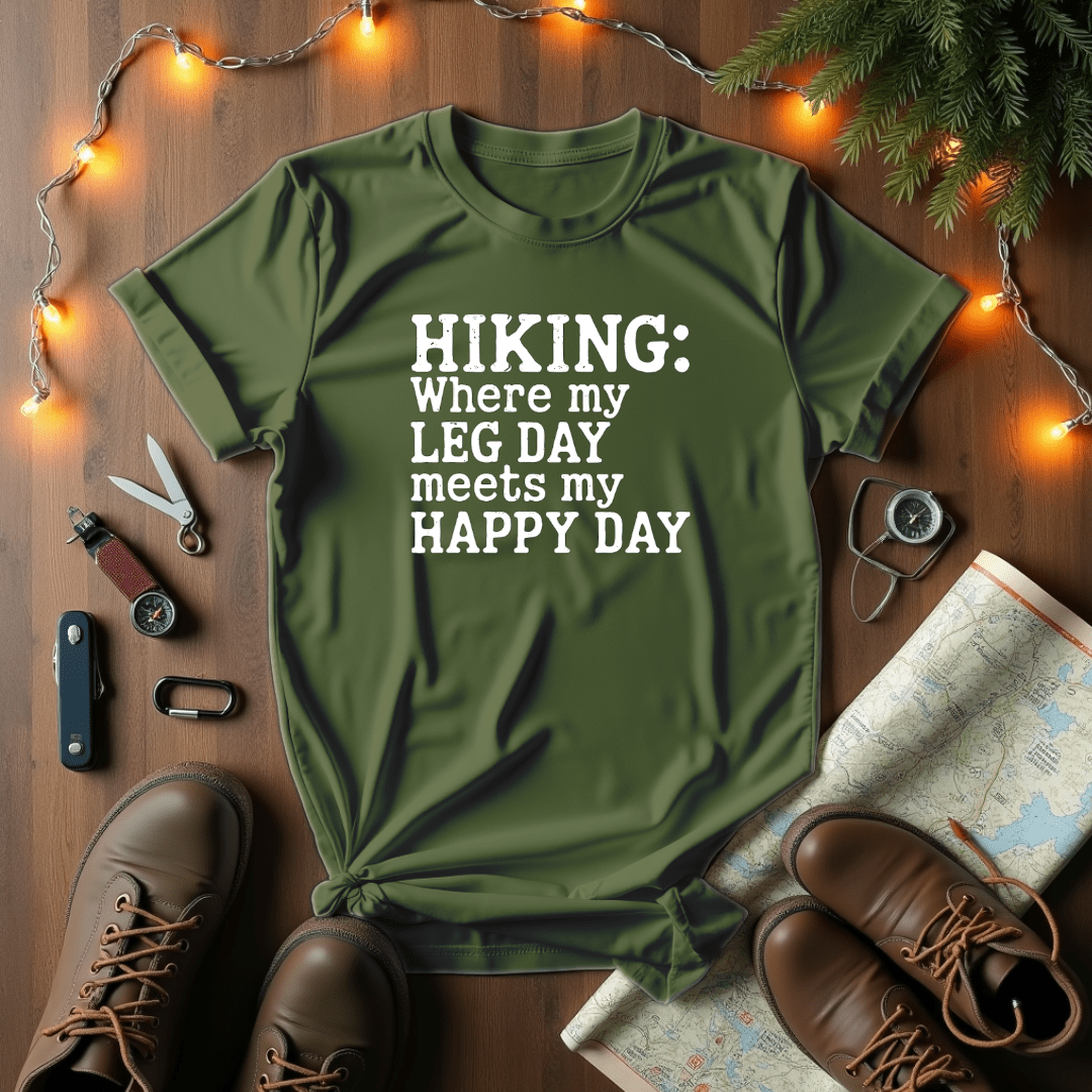 My Leg Day Meets My Happy Day T-Shirt