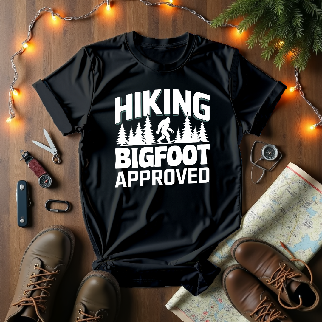 Hiking Bigfoot T-Shirt