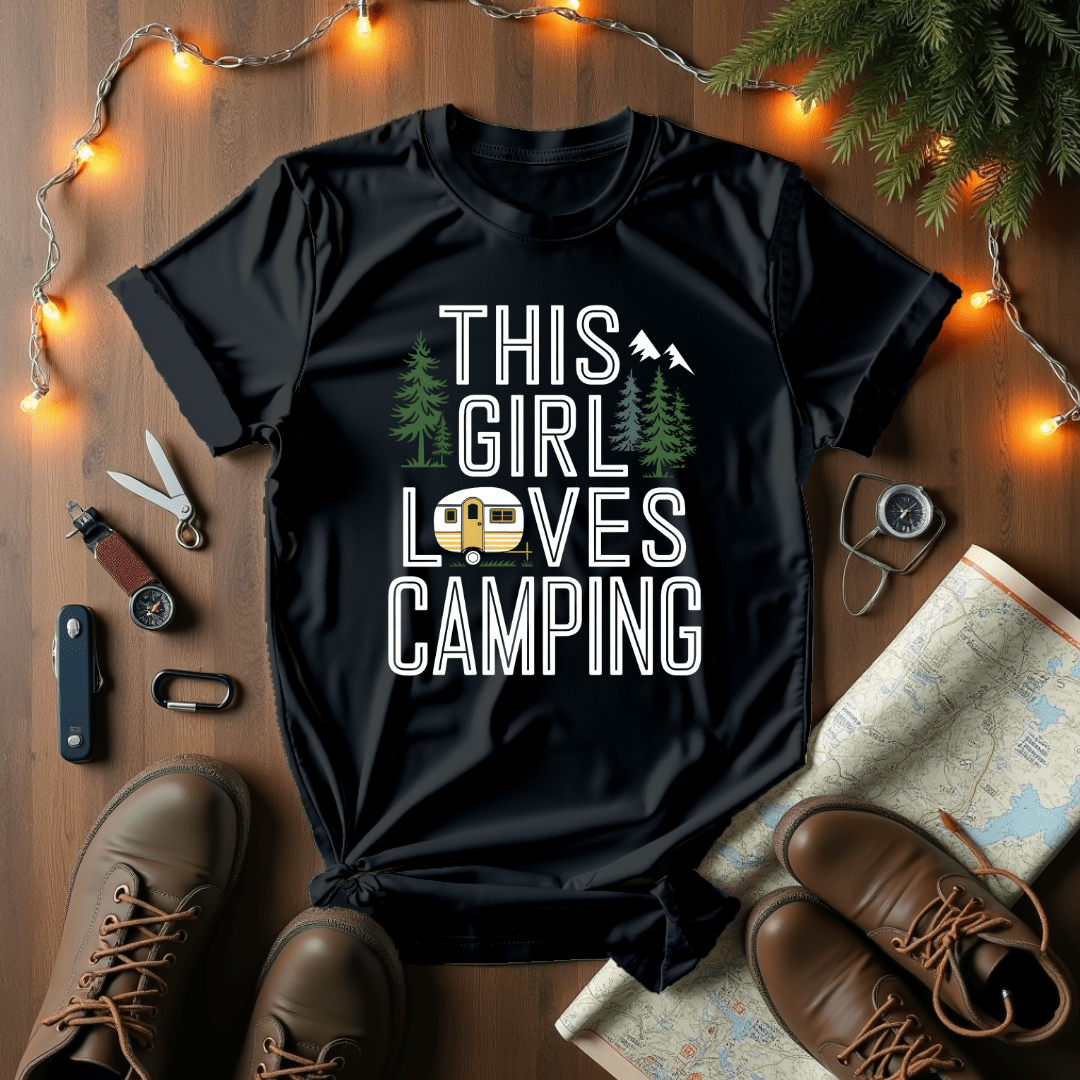 This Girl Loves Camping T-Shirt