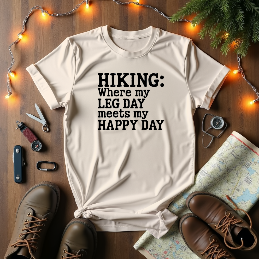 My Leg Day Meets My Happy Day T-Shirt