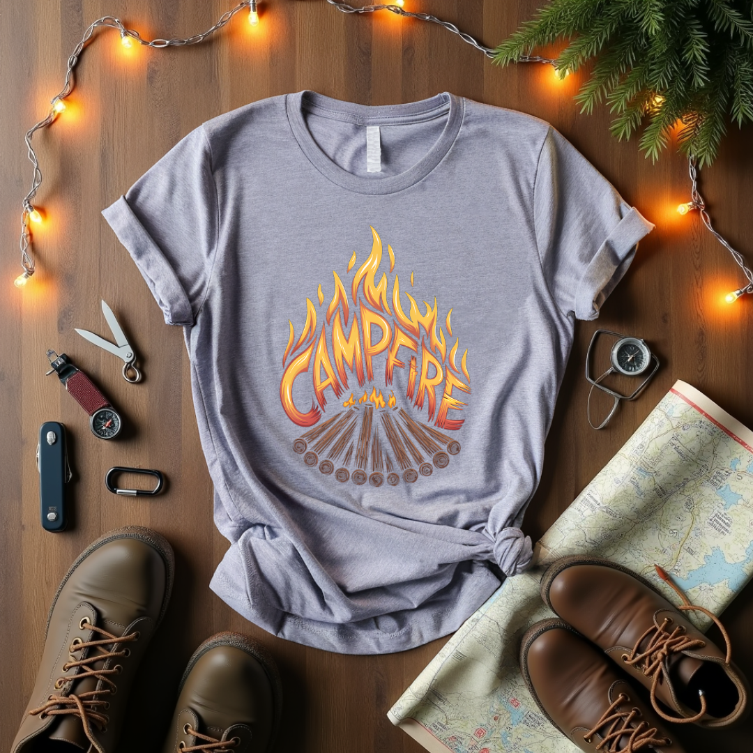 Burning Campfire T-Shirt
