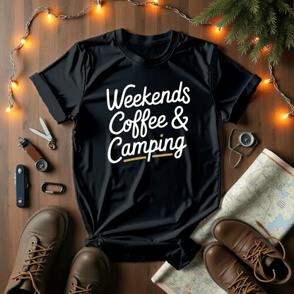 Weekends Coffee Camping T-Shirt