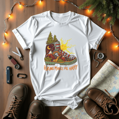 Hiking Makes Me Happy T-Shirt