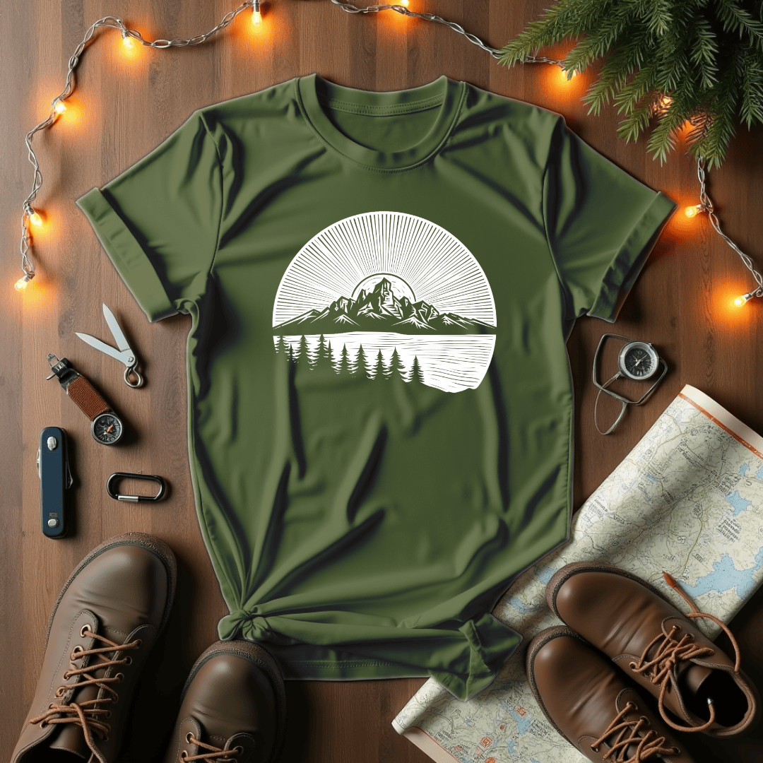 Sunlit Peaks And Serenity T-Shirt