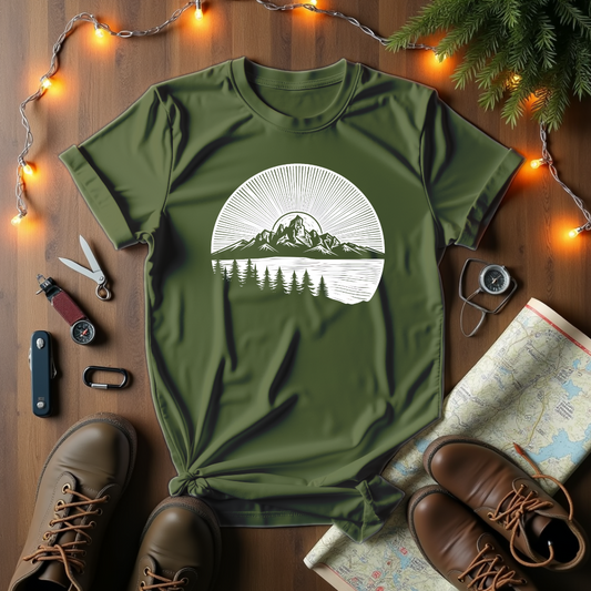 Sunlit Peaks And Serenity T-Shirt