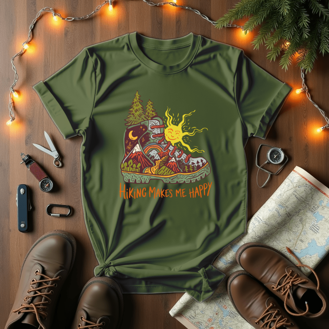 Hiking Makes Me Happy T-Shirt