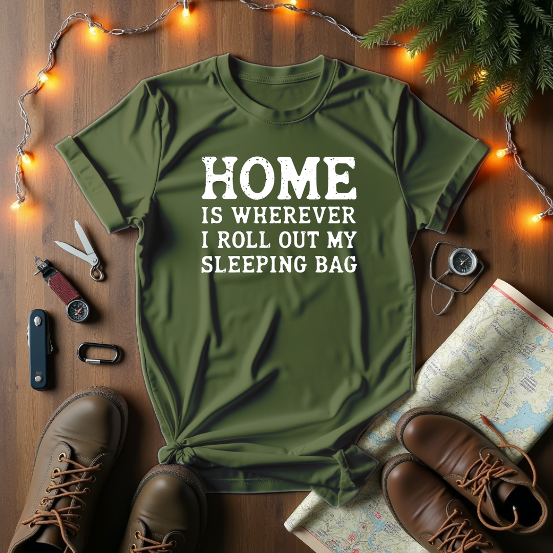 Sleeping Bag Is Home T-Shirt