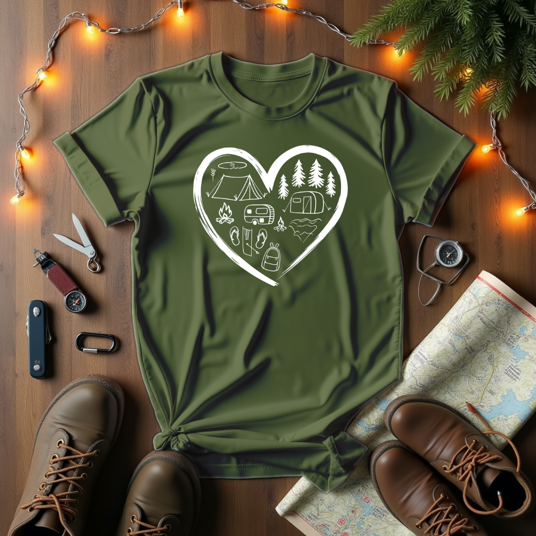 Camping At Heart T-Shirt
