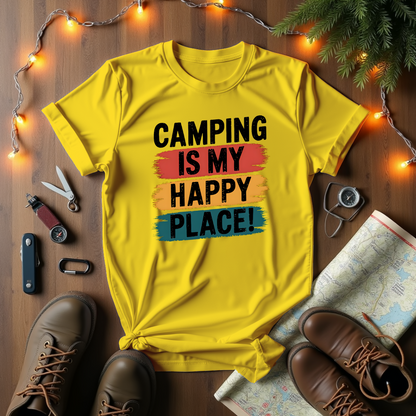Camping Is My Happy Place T-Shirt