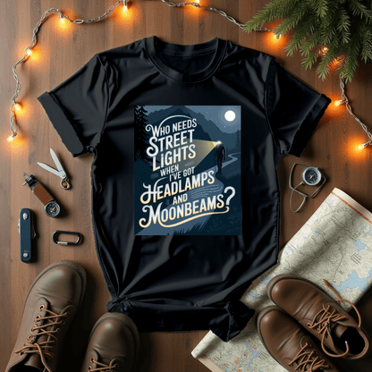 Headlamps And Moonbeams T-Shirt