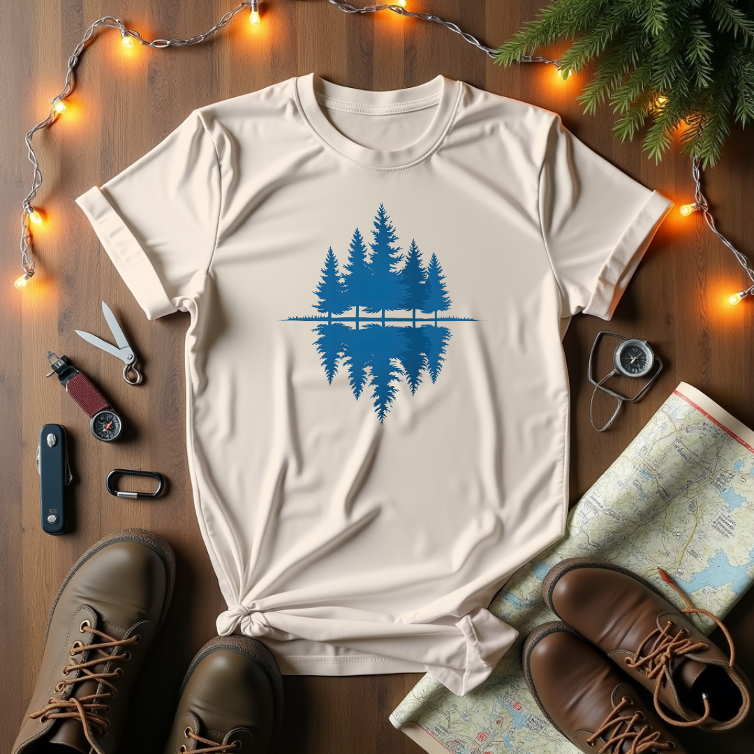 Pine Lake Reflection T-Shirt
