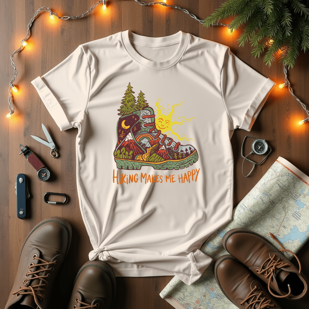 Hiking Makes Me Happy T-Shirt