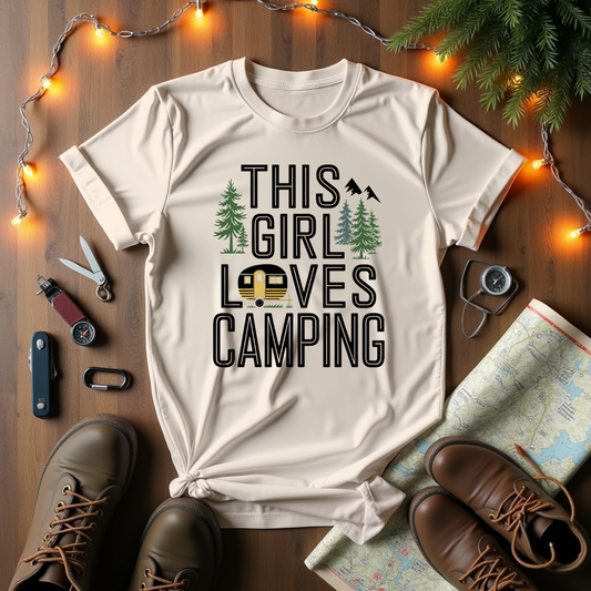This Girl Loves Camping T-Shirt