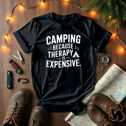Camping Because Therapy Is Expensive T-Shirt