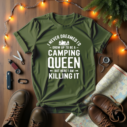 Grow Up To Be A Camping Queen T-Shirt