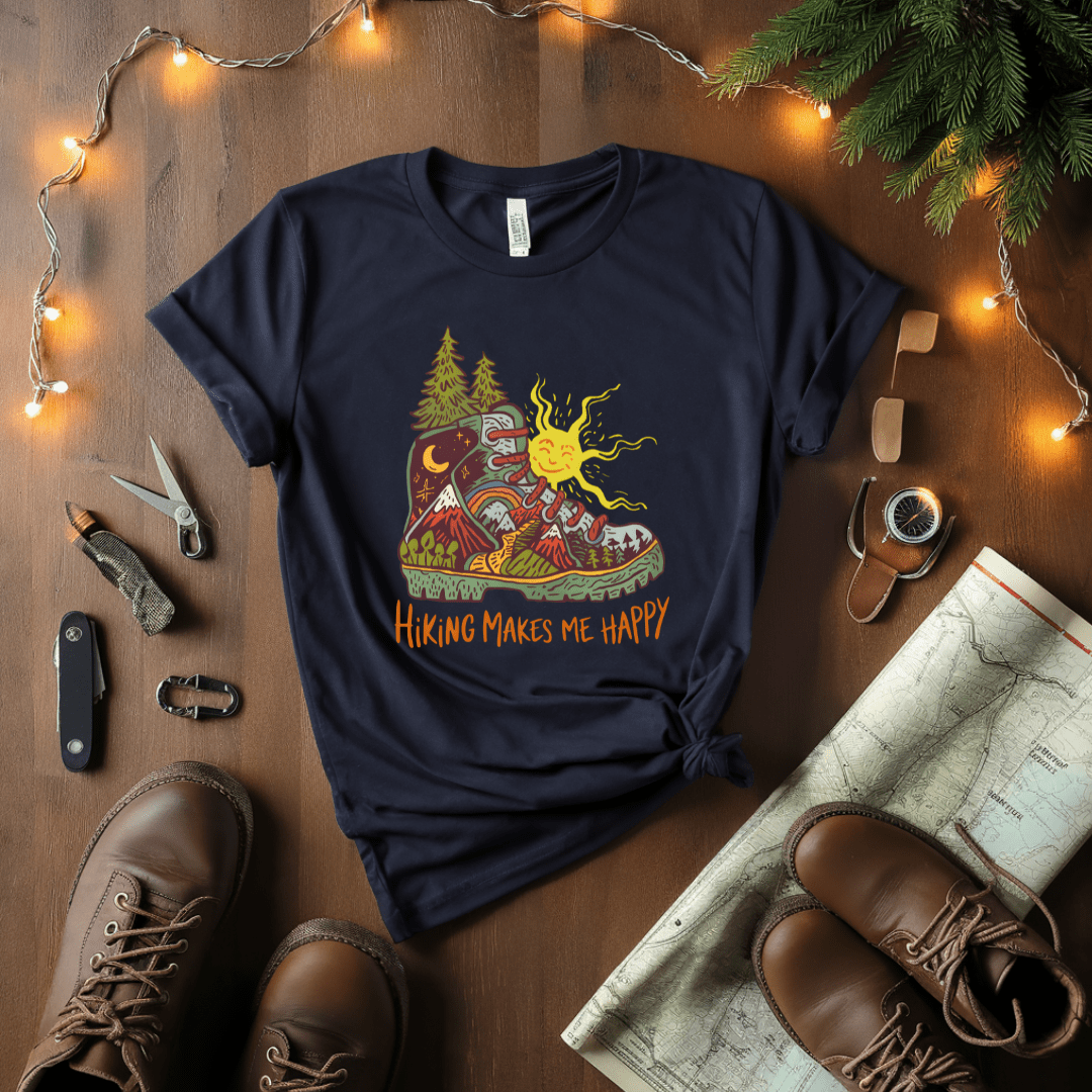 Hiking Makes Me Happy T-Shirt