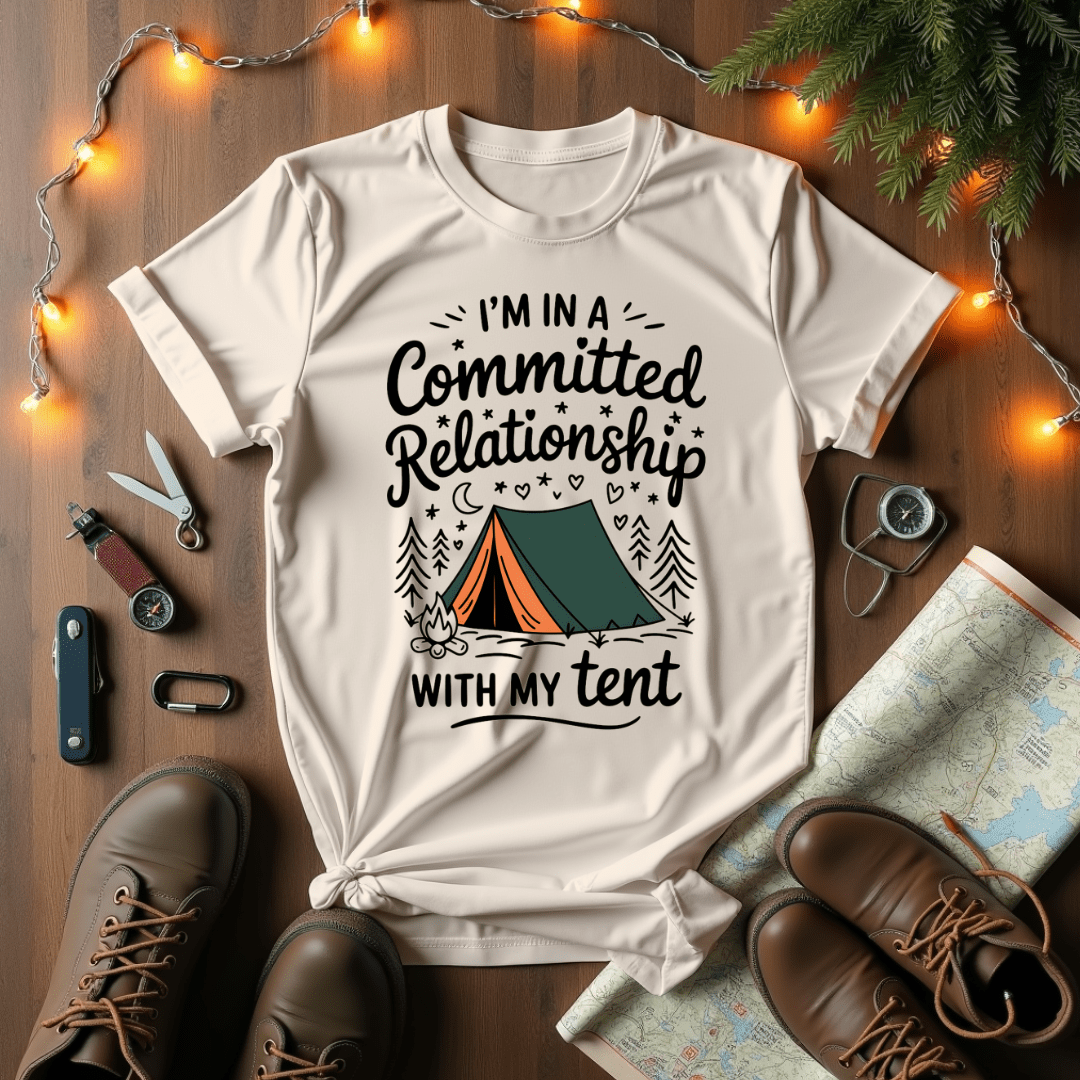 Committed Relationship With My Tent T-Shirt