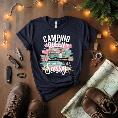 Camping Queen Classy T-Shirt