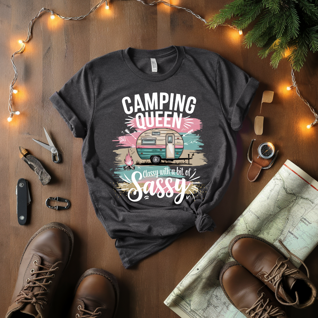 Camping Queen Classy T-Shirt