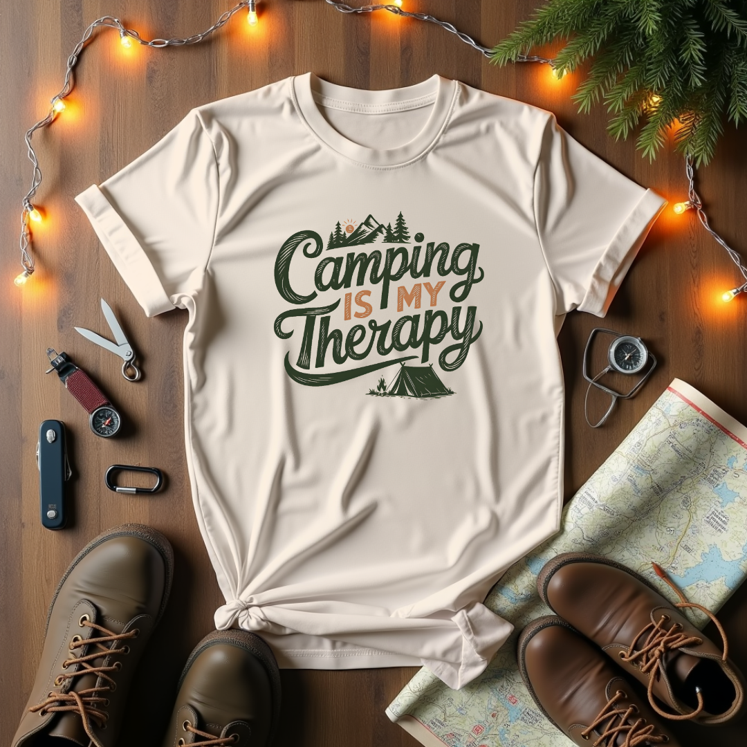 Camping Is My Therapy T-Shirt