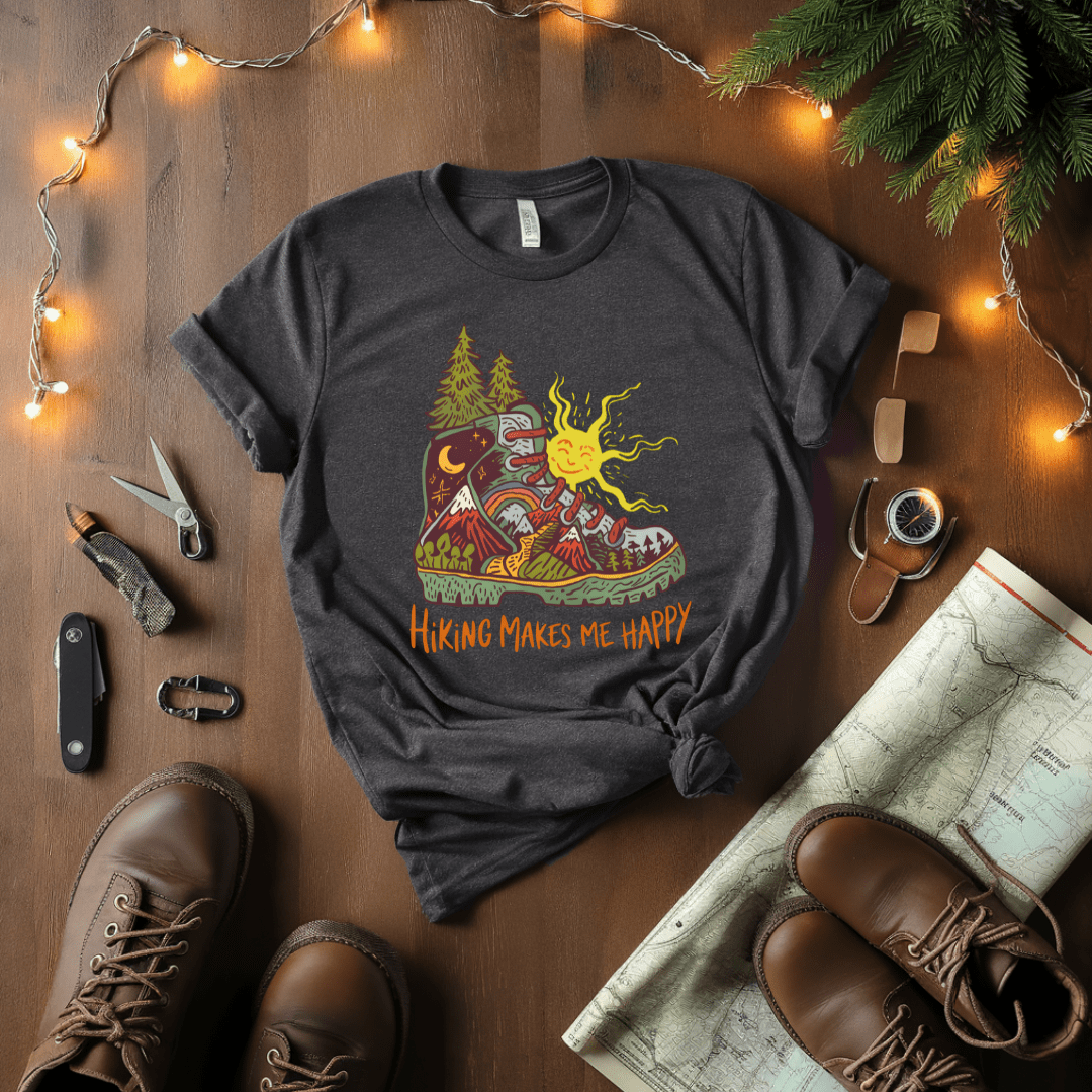 Hiking Makes Me Happy T-Shirt