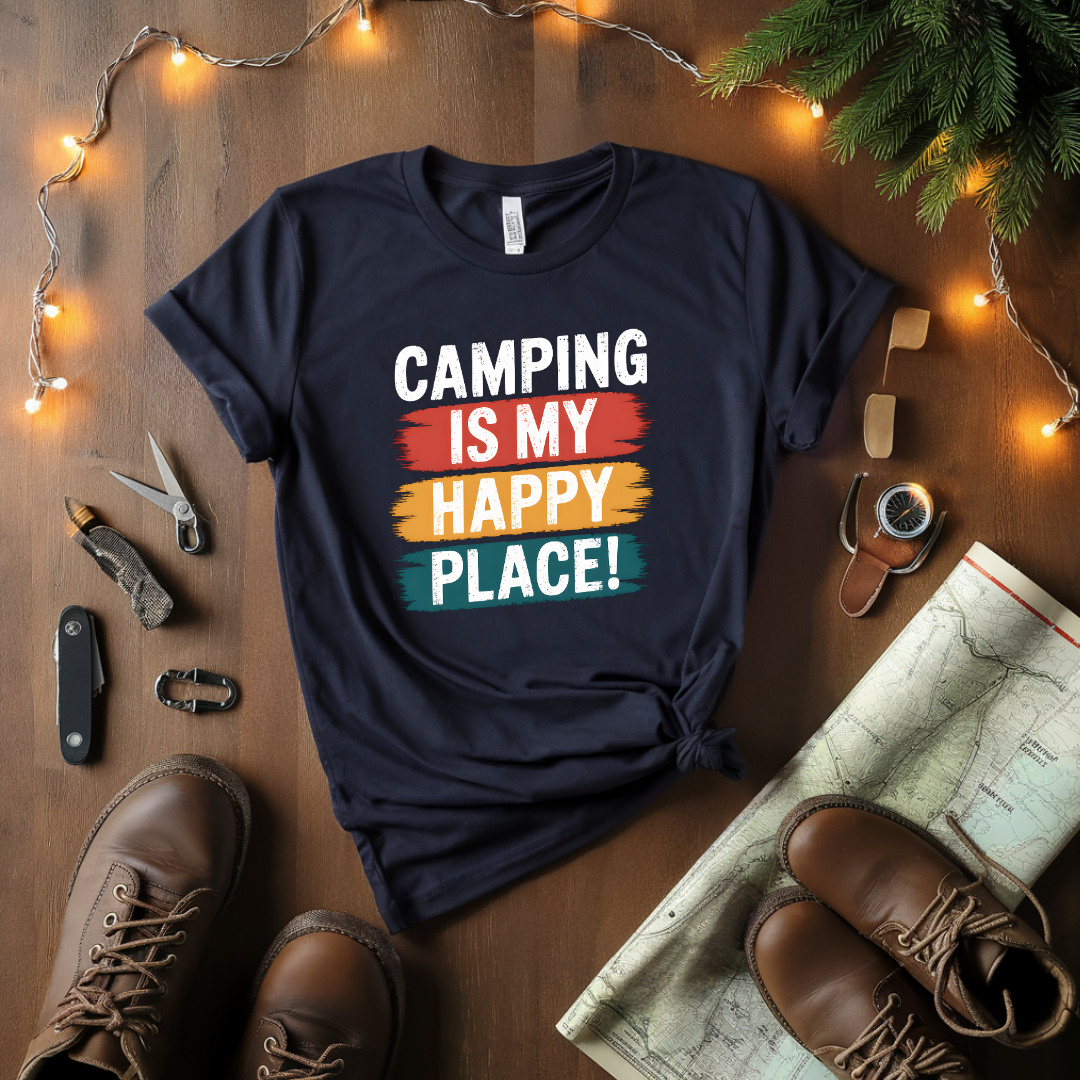 Camping Is My Happy Place T-Shirt