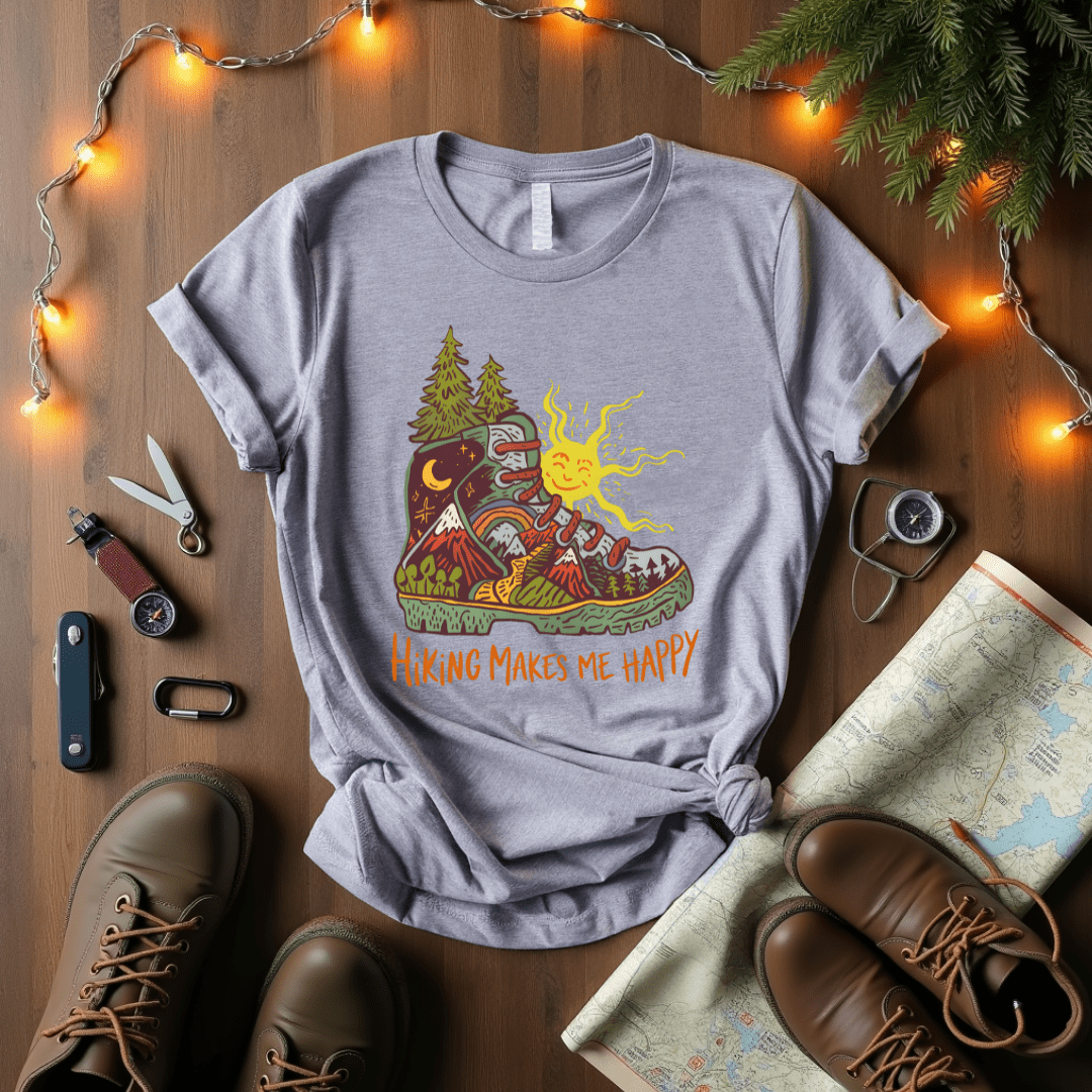 Hiking Makes Me Happy T-Shirt